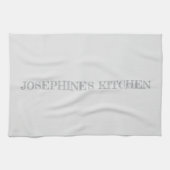 Simple Light Grey Personalized Modern Chic Geschirrtuch (Horizontal)