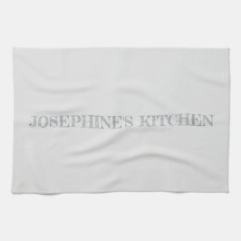 Simple Light Grey Personalized Modern Chic Geschirrtuch