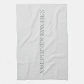 Simple Light Grey Personalized Modern Chic Geschirrtuch (Vertikal)
