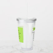 Simple Lime Green Frage Gottsbibel Verse Christlic Acryltrinkbecher (Rechts)