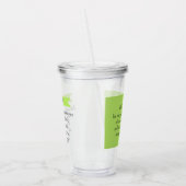 Simple Lime Green Frage Gottsbibel Verse Christlic Acryltrinkbecher (Links)