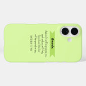 Simple Lime Green Frage Gottsbibel Verse Christlic Case-Mate iPhone Hülle (Rückseite (Horizontal))