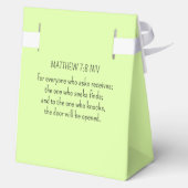 Simple Lime Green Frage Gottsbibel Verse Christlic Geschenkschachtel (Rückseite)