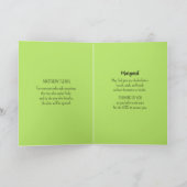 Simple Lime Green Frage Gottsbibel Verse Christlic Karte (Innenseite)