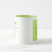 Simple Lime Green Frage Gottsbibel Verse Christlic Tasse (Zentrum)