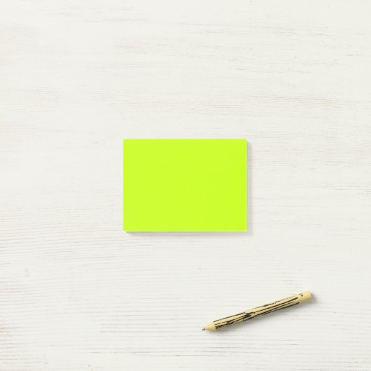 Simple Lime Green Post-it Klebezettel (Auf Schreibtisch)