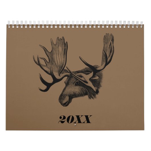 Simple Line Animal Zeichn 2024 Kalender (Titelbild)