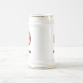 Simple Logo and Text Business Beer Stein Custom Bierglas (Mittel)