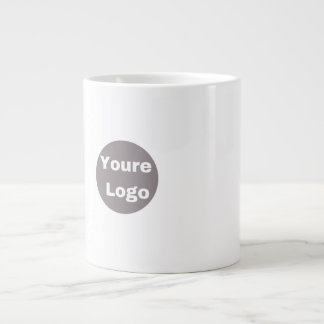 Simple Logo and Text Business  personallze Jumbo-Tasse