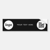 Simple Logo and Text Business QR Code Promotional Autoaufkleber (Vorne)