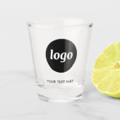 Simple Logo and Text Business Schnapsglas (Vorderseite)