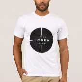 Simple Logo and Text Business T-Shirt – Minimal  (Vorderseite)