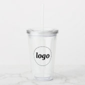 Simple Logo Business Branding Promotional Acryltrinkbecher (Vorderseite)