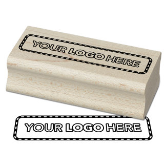Simple Logo Business Branding Rubber Stamp Gummistempel