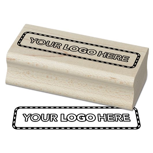 Simple Logo Business Branding Rubber Stamp Gummistempel