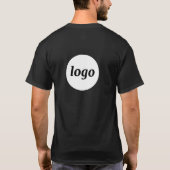 Simple Logo Crest and Back Promotional Business T-Shirt (Rückseite)