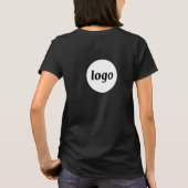 Simple Logo Crest and Back Promotional Business T-Shirt (Rückseite)