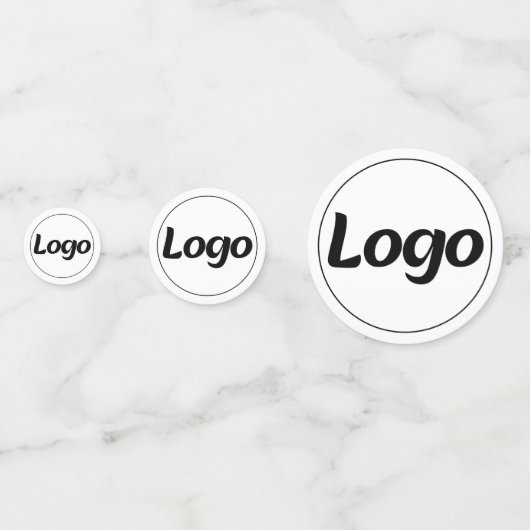 Simple Logo Custom Business Promotional Konfetti (Vorderseiten)