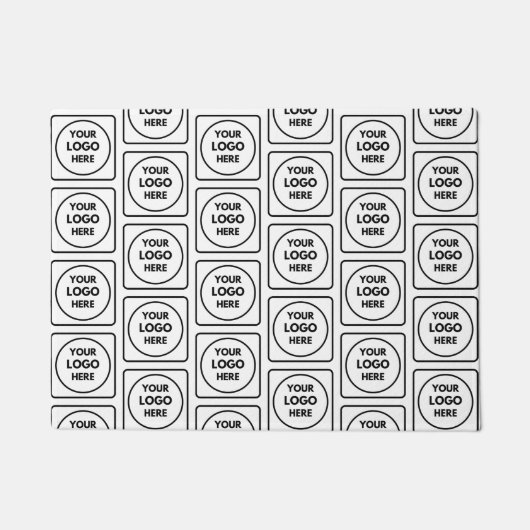 Simple Logo Pattern Business doormat Fußmatte (Vorderseite)