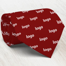 Simple Logo Pattern Dark Burgundy Red Business