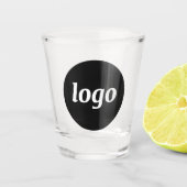 Simple Logo Promotional Business Branding Schnapsglas (Vorderseite)