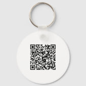 Simple Logo QR Code Business Branding Promotional Schlüsselanhänger (Rückseite)