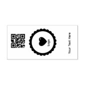 Simple Logo 'QR Code' Text Business Promotional Gummistempel (Prägung)