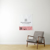 Simple Logo QR Vendor Event Promotional Display Wandteppich (Beispiel)