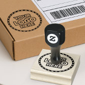 Simple Logo Rubber Stamp for Business Branding Gummistempel