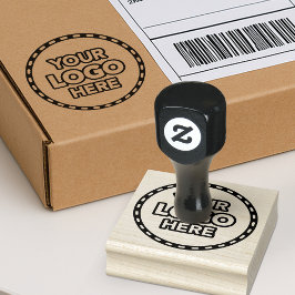 Simple Logo Rubber Stamp for Business Branding Gummistempel