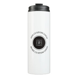 Simple Logo Text Blush Pink Business Branding Thermosbecher