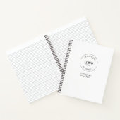 Simple Logo website Text QR CODE Website Notizblock (Innenseite)