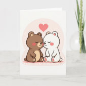 Simple Love Bears Card Karte (Vorderseite)
