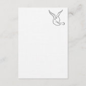 Simple Love Birds Script Details Enclosure Card Begleitkarte (Rückseite)