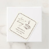 Simple Love Brautparty Kaffee Geschenkanhänger (Beispiel)