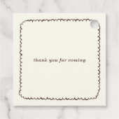 Simple Love Brautparty Kaffeeparty Geschenkanhänger (Rückseite)