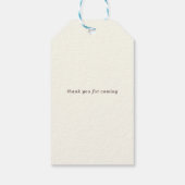 Simple Love is Brewing Kaffee Brautparty  Geschenkanhänger (Rückseite)