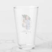 Simple Lovely Valentine's Couple Beer Glass Glas (Rückseite)