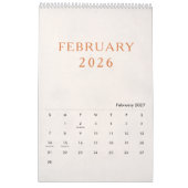 Simple Luxury Design Calendar Kalender (Feb 2027)