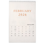 Simple Luxury Design Calendar Kalender (Feb 2026)