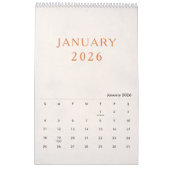 Simple Luxury Design Calendar Kalender (Jan 2026)