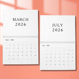Simple Luxury Design Calendar Kalender