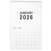 Simple Luxury Design Calendar Kalender (Jan 2026)