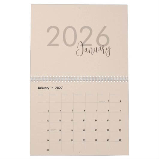 Simple Luxury Design Calendar Kalender (Jan 2027)