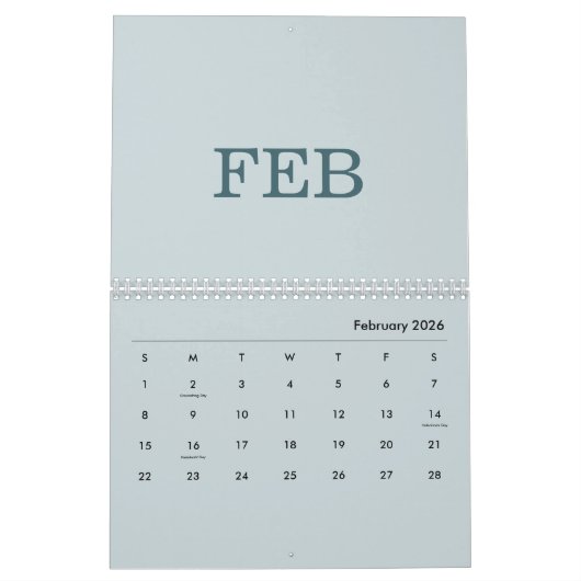 Simple Luxury Design Calendar Kalender (Feb 2026)
