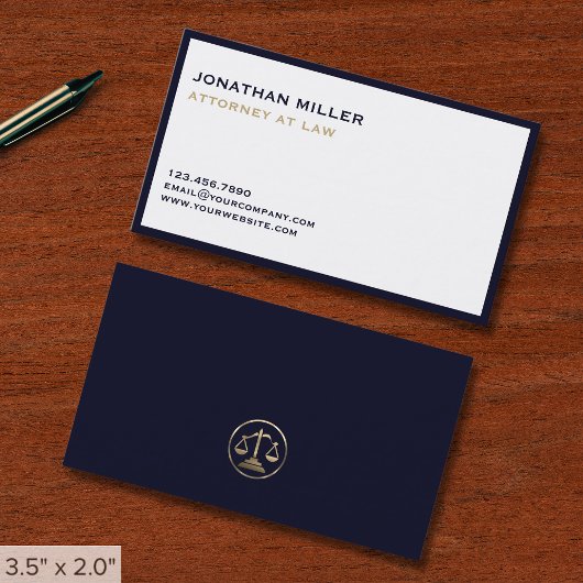 Simple Luxury Lawyer Visitenkarte