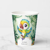 Simple Magic Parrot Birthday Pappbecher (Vorderseite)