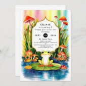 Simple Magical Frog Birthday Einladung (Vorne/Hinten)