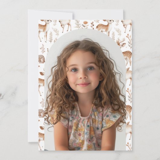 Simple Mairy Tale Kindergeburtstag Party Einladung (Rückseite)