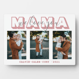 Simple Mama We Liebe Sie 3 Foto Mutter Geschenk Pl Fotoplatte